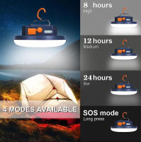 Lámpara De Camping Portátil Recargable Con Fuente De Luz LED De Alta Potencia Luz De Emergencia Para Tent Lighting Y Equipo De Flashlight - details 2