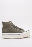 victoria TRIBU DOBLE SIERRA EFECTO PIEL zapatilla deportiva alta plataforma mujer Verde - details 0