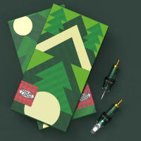 CNC 10PCS/CAJA Agujas De Tatuaje Estériles En Cartridge De Coche RL/RM (0.3MM/0.35MM) Para Maquillaje Y Artistas De Tatuaje Tema Navideño - details 0