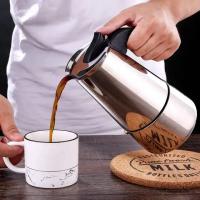 Cafetera Italiana en acero inoxidable para espresso 2/4/6/9 TAZAS Compatible con gas, vitrocerámica y estufa eléctrica. Uso doméstico y oficina. Cafetera Moka - details 5