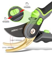 Tijeras De Poda Industriales AIRAJ Herramientas De Jardinería Ahorradoras De Esfuerzo Con Tijeras Afiladas Duraderas Y Antideslizantes - details 0