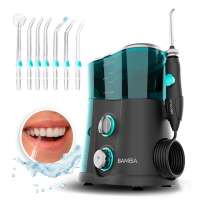 Bamba ToothCare 1200 Jet Pro. Irrigador Bucal con 7 Boquillas, Hasta 1250-1700 pulsos por minuto, Pantalla LED, Capacidad 1000 ml, 10 Ajustes de presión, IPX4, Desinfección con luz UV - details 0