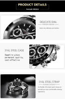 Reloj De Pulsera De Cuarzo PAGANI DESIGN PD-1644 2024 Meteorito Dial Moda Para Hombre Cristal De Esmeralda 100M Cronógrafo - details 2
