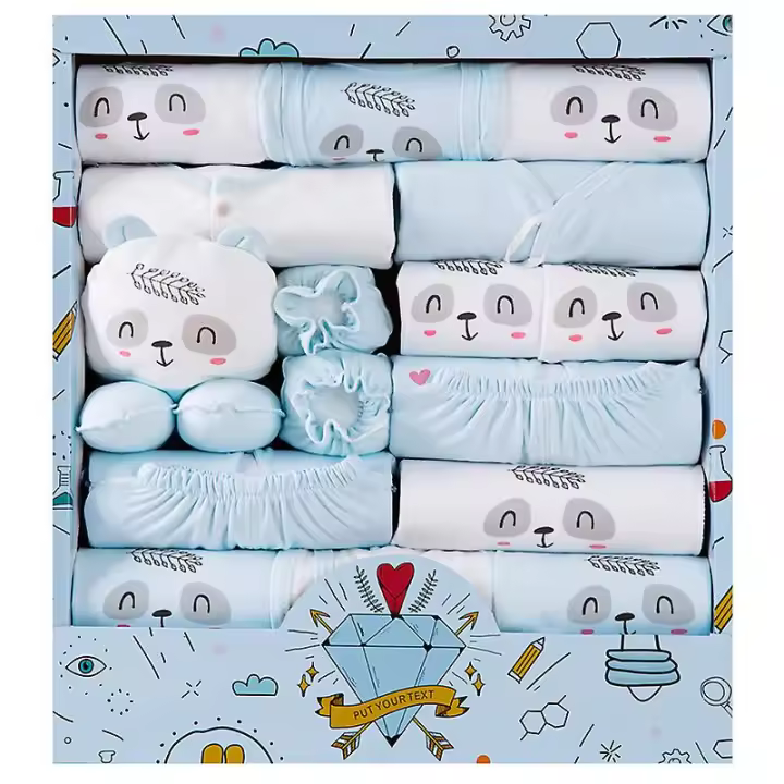 Baby Clothes Newborn Gift Box Set Pure Cotton Gift Items For Newborns And Full Term Babies - 1