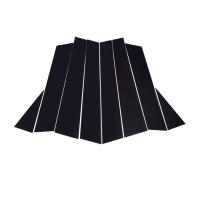 8Pcs Pilares Negros Brillantes Para MG ZS ZX ZST Astor 2018-2023 Adornos De Puerta Y Ventana Accesorios Exteriores De Coche - details 2