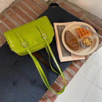 Bolso De Hombro Para Mujer Vintage Gran Capacidad Textura De Moda Bolso De Viaje Corto Chic Bolso Hobo Diseñador Bolso Solidario De Brazo - details 4