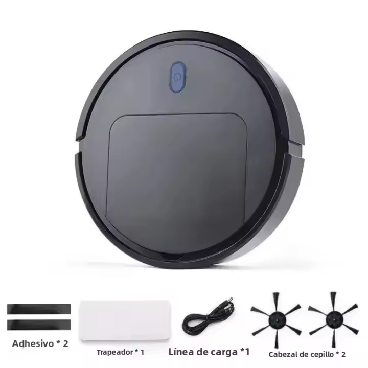 Robot Aspirador Automático Ultrafino 3-en-1 Mopa Y Aspira Seco Y Húmedo Máquina De Limpieza Doméstica Sin Cable Batería De 1200mah - 1