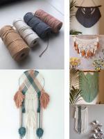 Cordón De Algodón Colorido Hecho a Mano Para Decoración Bohemia 4mm 100% Algodón Tejido Macramé DIY Para Casamiento Y Hogar 110 Yardas - details 16