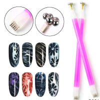 4PCS Herramienta De Mejora De Uñas Magnética Multifuncional Patrón De Piedra Absorción De Gel De Uñas Barra Magnética Para Arte De Uñas - details 4