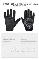 Moto Guantes De Montar jinete Moto Protección Capa Máscara Dura antideslizante resistant to desaste Guantes De Montar Dedo Largo - details 0