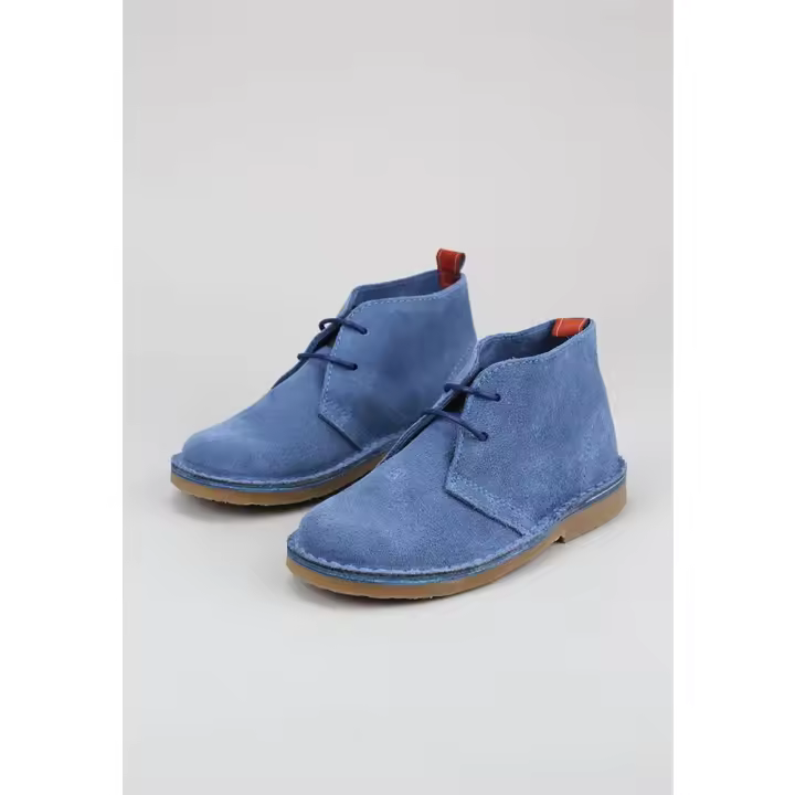 Krack Kids GLEN BOTÍN PLANO Niño Azul - Cuero - Tacón Plano - 1