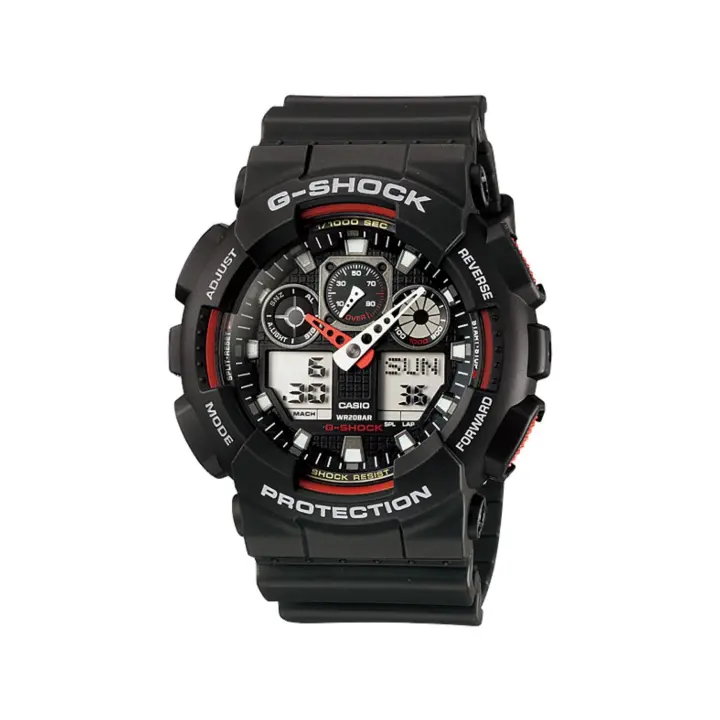 Casio G-SHOCK GA-100-1A4ER Reloj de hombre - Resistente y sumergible 200m - 1