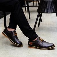 Zapatos De Lona Genuina Para Hombre Moda Casual Brogues Lace up Talla Grande 38-48 Marca De Lujo Mocasines Loafers Comodidad Primavera/Otoño - details 9