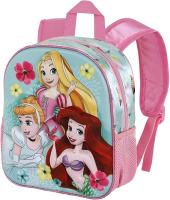 Mochila 3D Pequeña Adorable Princesas Disney Color Rosa y Azul. Tamaño 31x26x11cm. KARACTERMANIA - details 0