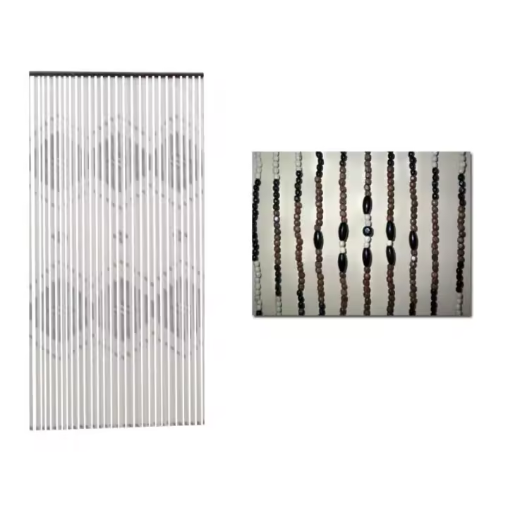 Bambu finstock cortina lanzarote 90x200x50 filas bolas 2 cenefas - 1