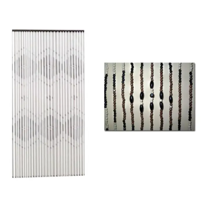 Bambu finstock cortina lanzarote 90x200x50 filas bolas 2 cenefas - 1