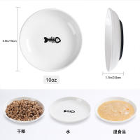 Tazón De Gato Cerámico Con Fondo De Silicona No Derrumbe Fácilmente Alimento Para Perro Y Gato Porcelana Resistente a Derrumbe Accesorios Para Mascotas - details 1