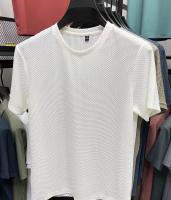 Camiseta De Hombre Para Verano Transpirable Con Mangas Cortas Estilo Casual Cuello Redondo Top De Seda Helada Para Sensación De Frío - details 9