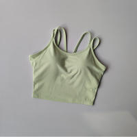 Top De Yoga Para Mujer Camisola Fitness Bra Tights Vest De Belleza Alta Resistencia Gimnasio Pilates Deportivo Push up Padded Tank Top - details 6