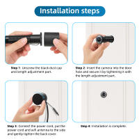 Cámara De Ojo De La Puerta Digital Elecpow 1080P WiFi 2.4G/5G Con Detección De Movimiento Seguridad Doméstica Sin Batería Compatible Con Tuya - details 12