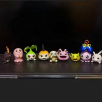 Figura De Acción Anime Digimon Adventure Gabumon Pyocomon Koromon Mochimon Tokomon Plotmon Coleccionable Modelo Regalo Tamaño 2-5cm - details 1