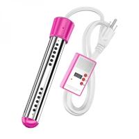 Calentador de agua eléctrico de inmersión portátil, calentamiento rápido, bañera para piscina enterrada, calentador de agua eléctrico para camping, calienta 5 galones de agua en minutos (rosa/amarillo/negro) - details 1