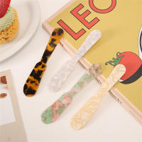 Cuchara De Postre Retro De Acrílico De Grado Alimenticio Con Patrón De Mármol Cortador De Queso Y Mermelada Para Helado Y Pasteles - details 7
