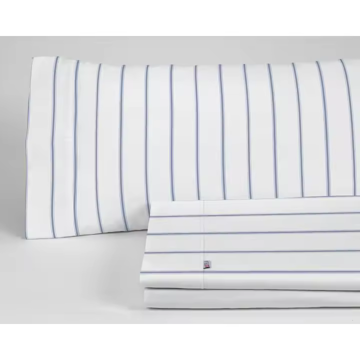 Juego de sábanas de algodón Rita color azul. Cama de 90 cm. 3 piezas - Fijalo - 1