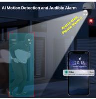 La cámara de seguridad inalámbrica Hiseeu 4K 8MP, con doble lente, zoom 8X, audio bidireccional, visión nocturna a todo color, detección de humanos, seguimiento automático, panorámica de 355° y inclinación de 90°, resistente al agua IP66 - details 7