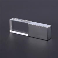 JASTER USB Flash Drive LED De Memoria 128GB 64GB 32GB 16GB 8GB Para Portátil Creativo Regalo Mini Stick De Memoria Cúbico De Cristal USB 2.0 - details 2