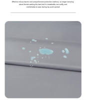 Juego De Cama Sólido 3/4 Piezas Con Sábana Ajustable Y Fundas De Almohada En Microfibra Blanca Y Gris Tamaño Queen King Full Twin - details 11