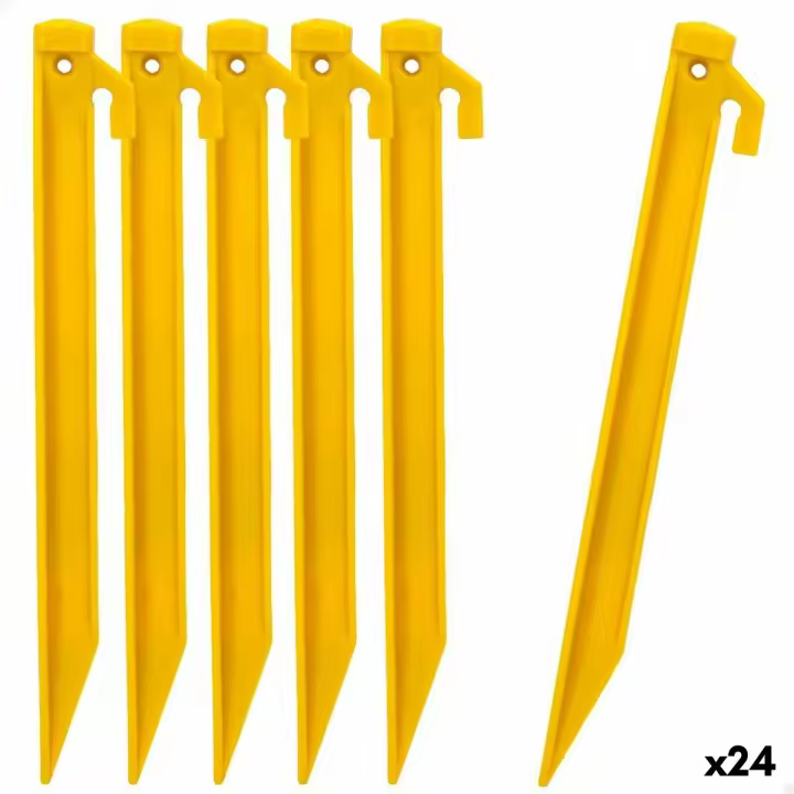 Piquetas para camping Aktive 6 Piezas (24 Unidades) - 1
