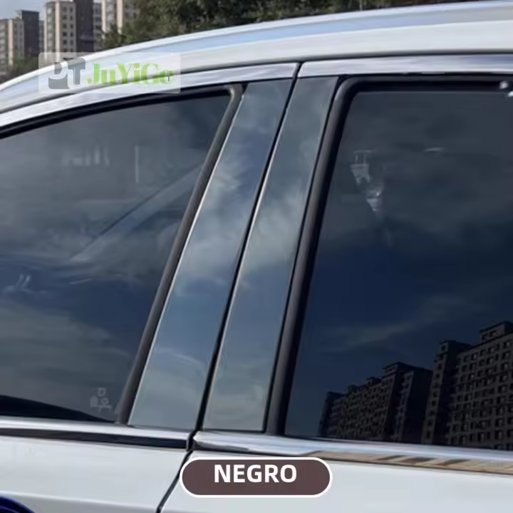 Pegatinas De Fibra De Carbono Negras Brillantes Para Puertas Y Ventanas De Kia Sorento UM 2015-2020 Adhesivo Para Coche - 1