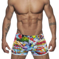 Traje De Baño Para Hombre Padded Push-up Estilo Verano Color Sólido Briefs De Playa Deporte Surf Traje De Natación - details 2