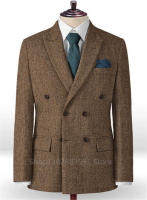 Chaqueta De Traje Para Hombre Con Cuello En Pico Y Bocadillos Solapa Doble Ajustada De Hombros Elegante Para Bodas Y Negocios - details 2