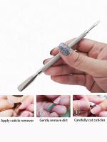 4pcs Cuchara Exfoliadora Doble Cara Con Borde Fino Herramientas De Limpieza Para Manos Y Pies Acero Inoxidable Sin Químicos Origin China - details 5