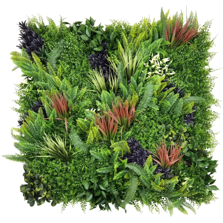 BONERVA - Jardín Vertical Artificial 3 Piezas 100x100cm (3m²) - Planta artificial decoración hogar, valla de privacidad - 1