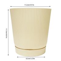 Macetas Pequeñas Con Tazón Floral Maceta Gruesa De Plástico Maceta Respirable De Terracota Con Bandeja Para Jardín - details 5
