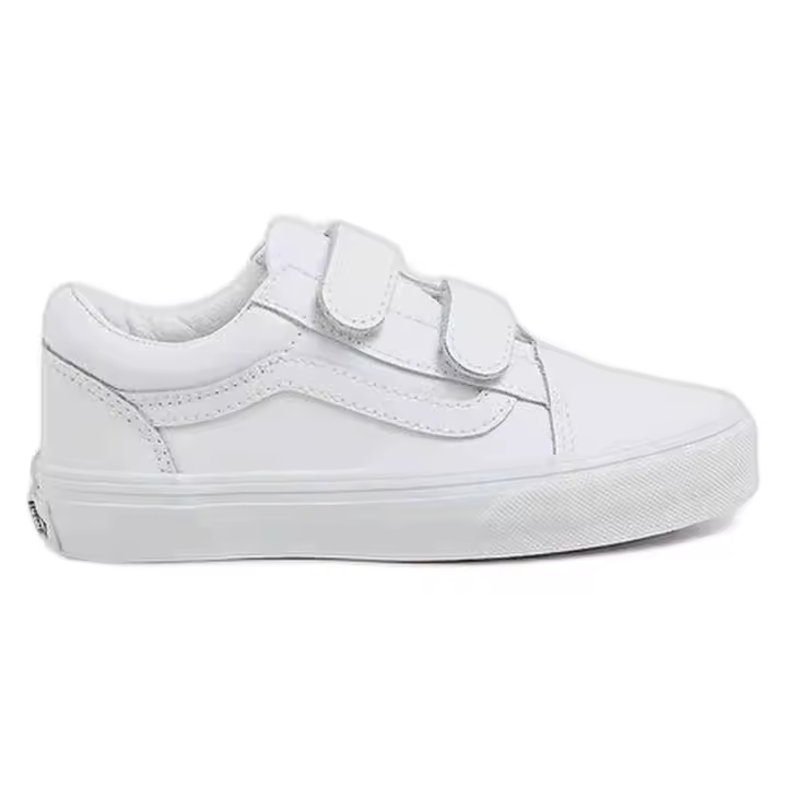 Zapatillas Vans Old Skool V para niños unisex en color blanco - 1