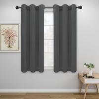 Cortinas opacas para dormitorio, 2 paneles, ojal sólido con aislamiento térmico y reducción de ruido, cortinas de ventana, 37x5, 4/37x63 pulgadas, gris - details 0