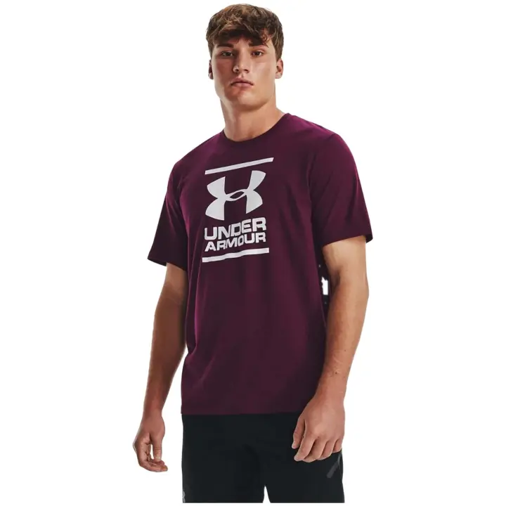 Camiseta de Manga Corta Under Armour Foundation para hombre en color morado - 1