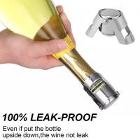 Tapa De Champagne En Acero Inoxidable Con Bomba De Presión Integrada Para Vino Espumoso Eco-amigable Barra Herramientas - details 8