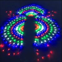 Luces De Hiedra LED Peacock Para Festivales 3.2x0.6M 420 LEDs Red Malla Exterior Decoración De Navidad Y Boda Lámpara De Guirnalda - details 1