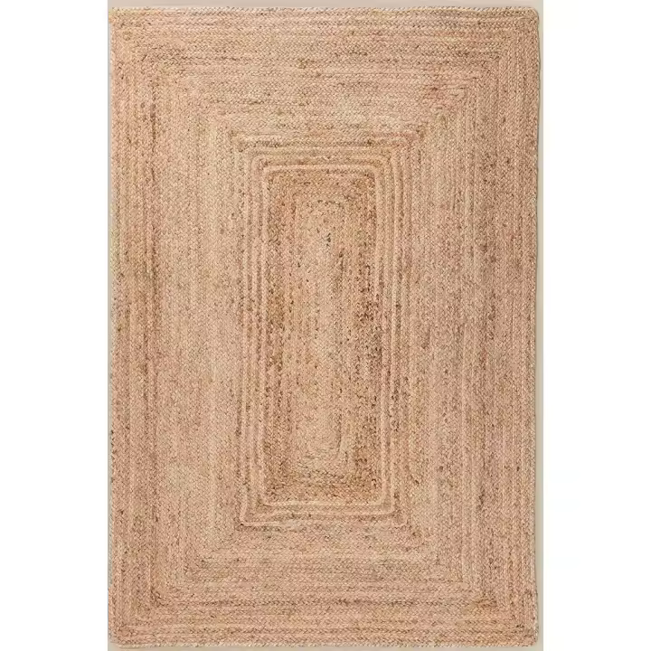 Alfombra Blas de yute trenzado 120 x 180 cm -Diseño bohemio y minimalista, ideal para salón o comedor, natural y resistente de la marca Origen - 1