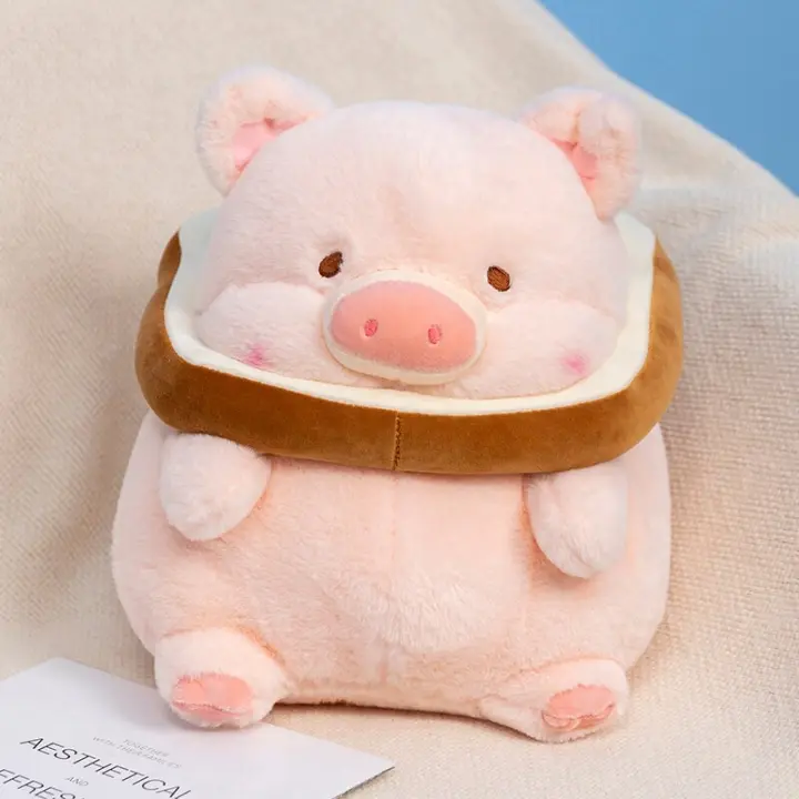 Muñeco De Peluche De Cerdo Rosa Lovely Lulu Juguete Creativo Para Niñas Regalo Lindo De Torrijas Peluche Suave De Algodón PP Para Cumpleaños Y Amigos - 1