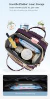 Mochila plegable para cuna, bolso cambiador de pañales portátil, mochila para biberones, gran capacidad, impermeable, artículos esenciales para recién nacidos - details 4
