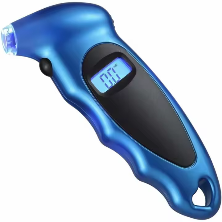 Comprobador de presión de neumáticos de automóvil LCD retroiluminado y acrílico antideslizante - 1