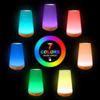 Lámpara De Noche Recargable USB Con Control Remoto RGB Y Toque Para Dormitorio 13 Colores Iluminación Portátil Ajustable Para Habitación - details 2
