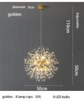 Modernandelier De Estrella De Cielo LED Pendente De Cristal De Meteorito Para Restaurante Sala De Estar Bar Arte Danés Iluminación - details 15