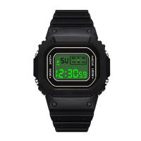 Reloj Digital LED Para Hombres Y Mujeres Resistente Al Choque Reloj Deportivo Impermeable Con Correa De Silicona Estilo Simple - details 7